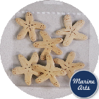 8011-P8 - Wooden Starfish Motif - 6 Pack